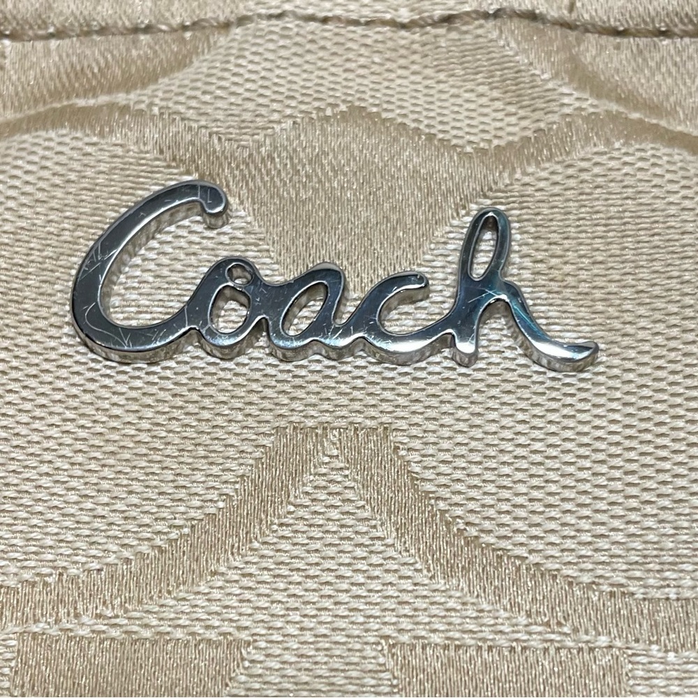 Coach Signature Hobo with Yellow Patent Leather Trim - Picture 3 of 14